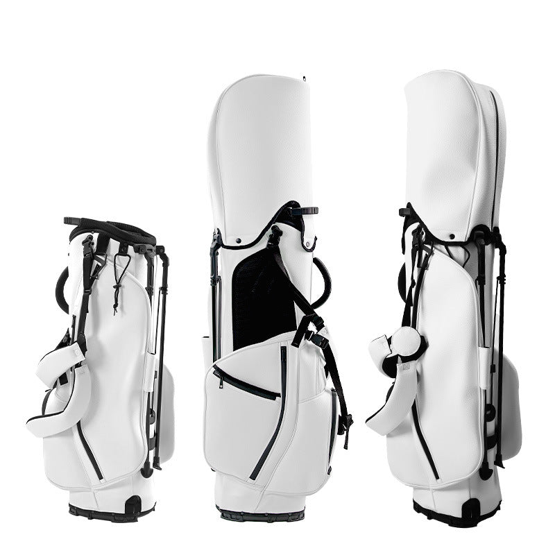 Golf Bag PU Leather Waterproof Portable Bracket