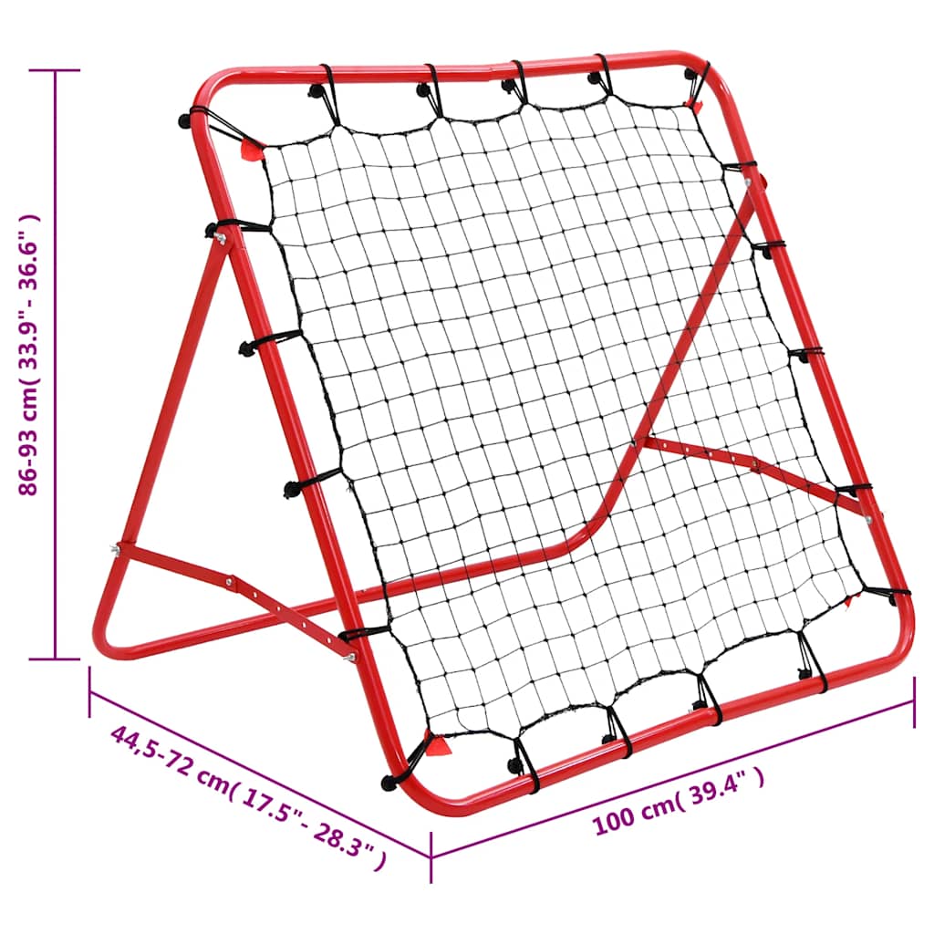 Adjustable Football Kickback Rebounder 100x100 cm