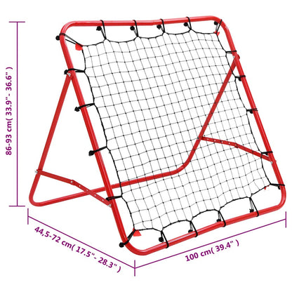 Adjustable Football Kickback Rebounder 100x100 cm